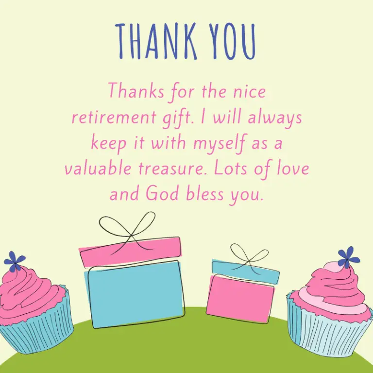 41 Thank You Messages For Retirement Gifts