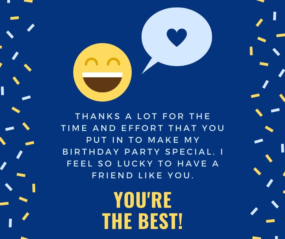 Thank You Messages For Surprise Party