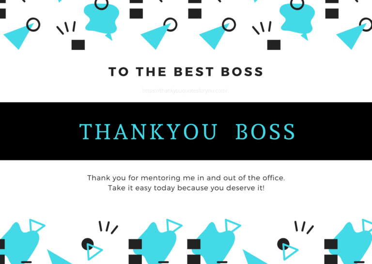 thank you quotes and messages for boss