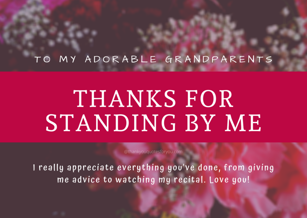 Thank You Quotes And Messages For Grandparents