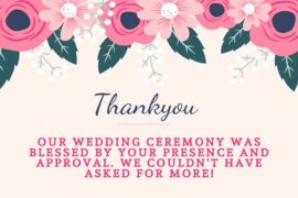  Wedding Thank You Quotes And Message 