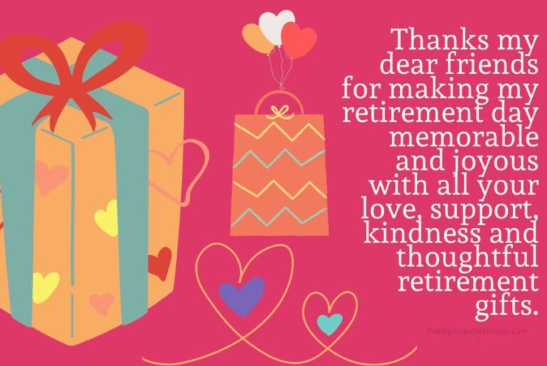 41+ Thank you Messages For Retirement Gifts