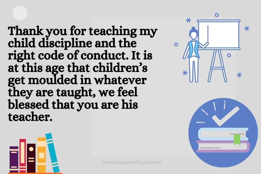 Thank you for not giving up and for preaching our children in the best way possible.