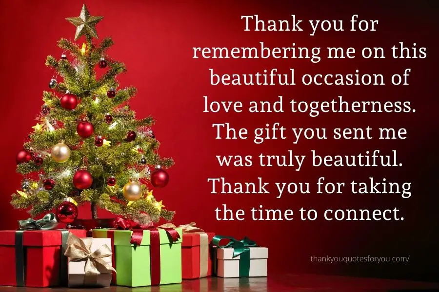 Thank You Quotes And Messages For Christmas Gifts