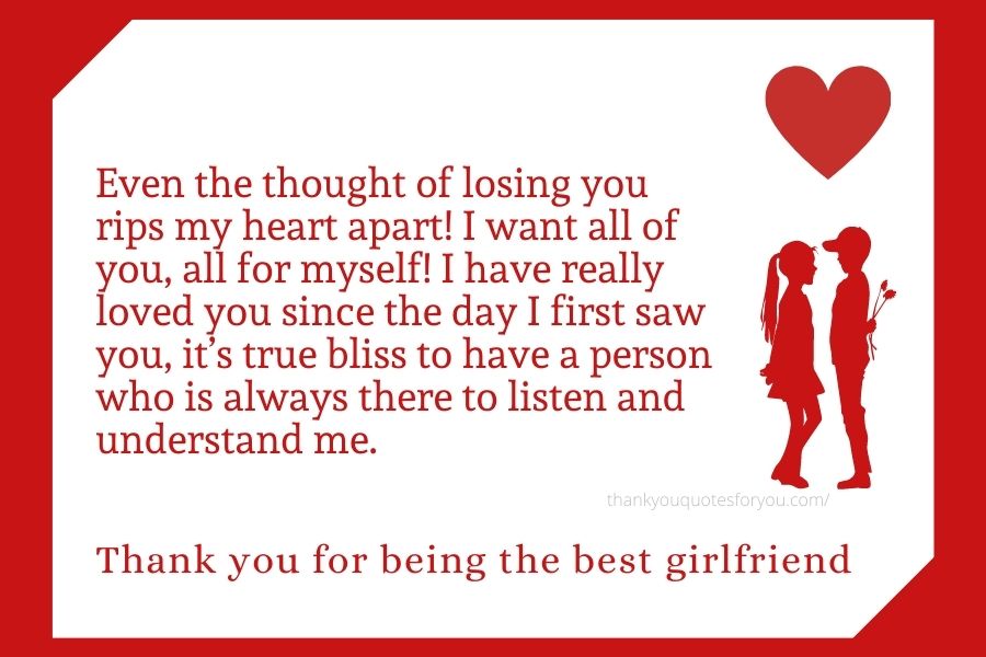 thank you quotes for girlfriend