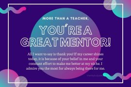 Thank You Quotes And Messages For Mentor