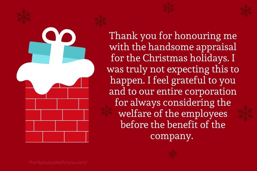 How To Write A Thank You Card For A Christmas Bonus