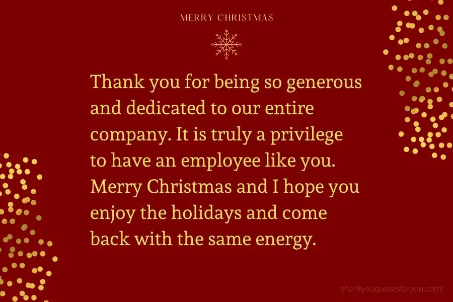 Employee Appreciation Thank You Messages