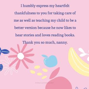 Thank You Quotes For Nanny