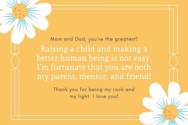 Heartwarming Thank You Quotes For Parents