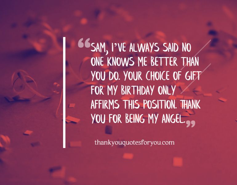 No one knows me better birthday quote