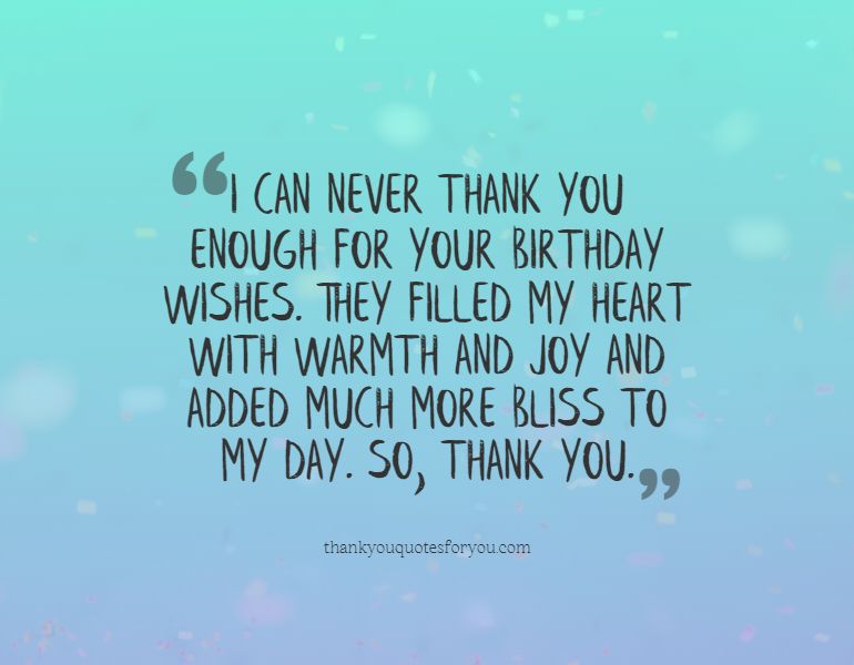 25 Unique Thank You Messages for Birthday Wishes