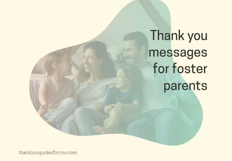 thank you quotes for foster parents