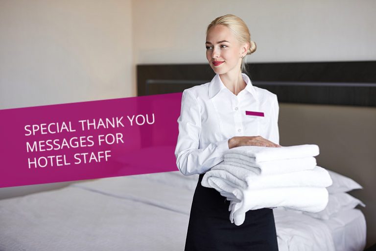 Special Thank You Messages for Hotel Staff