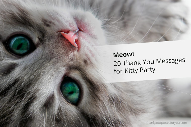 thank you messages for kitty party