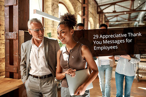 thank you messages to employees